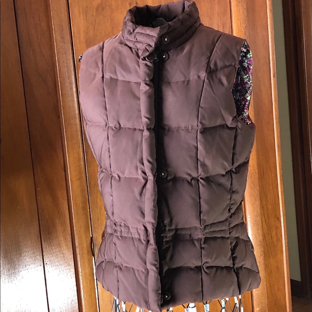 Lilly Pulitzer Brown Puffy Vest